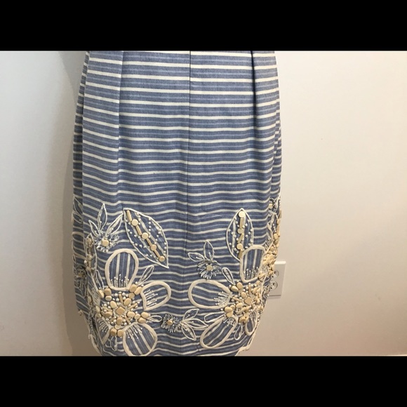 OSCAR DE LA RENTA SLEEVELESS DETAILED DRESS SZ 8 - Picture 9 of 16